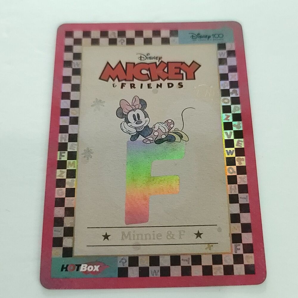 2023 Disney 100 Hotbox Mickey & Friends Cheerful Minnie UR HDM-ZM-12 Alphabet F